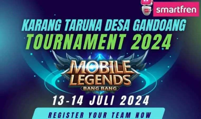 Turnamen Mobile Legends Karang Taruna Desa Gandoang 2024 dibuka! 